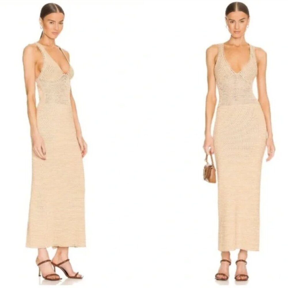 RONNY KOBO Darcy Open-Back Sleeveless Knit Maxi Dress